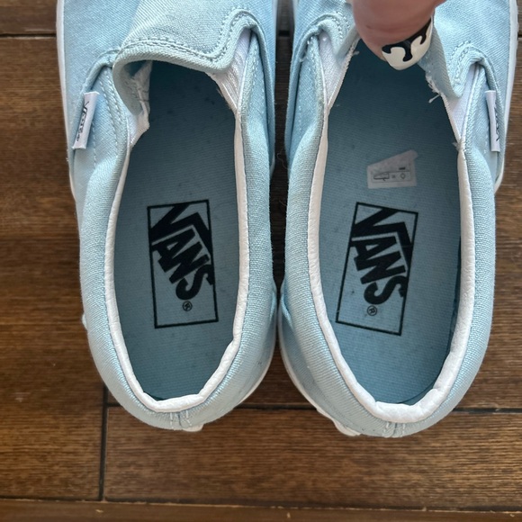 Vans Sky Blue Slip-On Shoes - Picture 4 of 7